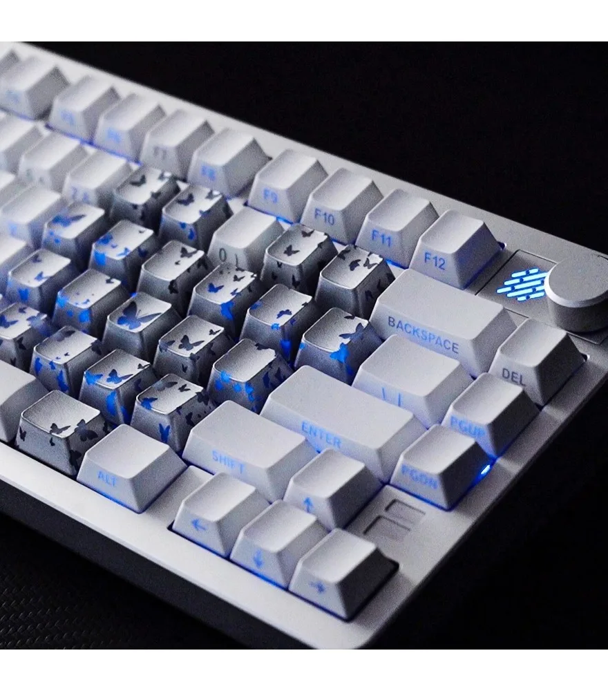 Love white side-through keycaps customized PBT + IMD original high-quality wooting mechanical keyboard