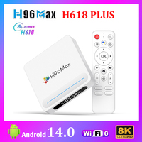 H96 MAX H618 PLUS Smart TV Box Android 12.0 Allwinner H618 2.4G&5G WiFi 4K 8K HD 4G 32G 128G Wifi6 Media Player Set Top Box