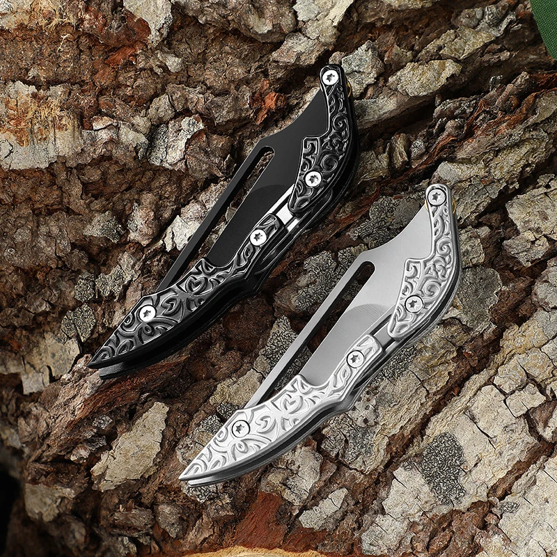 Mini Folding Knife Outdoor Portable Portable Small Knife All Steel Folding Knife Stainless Steel New Style