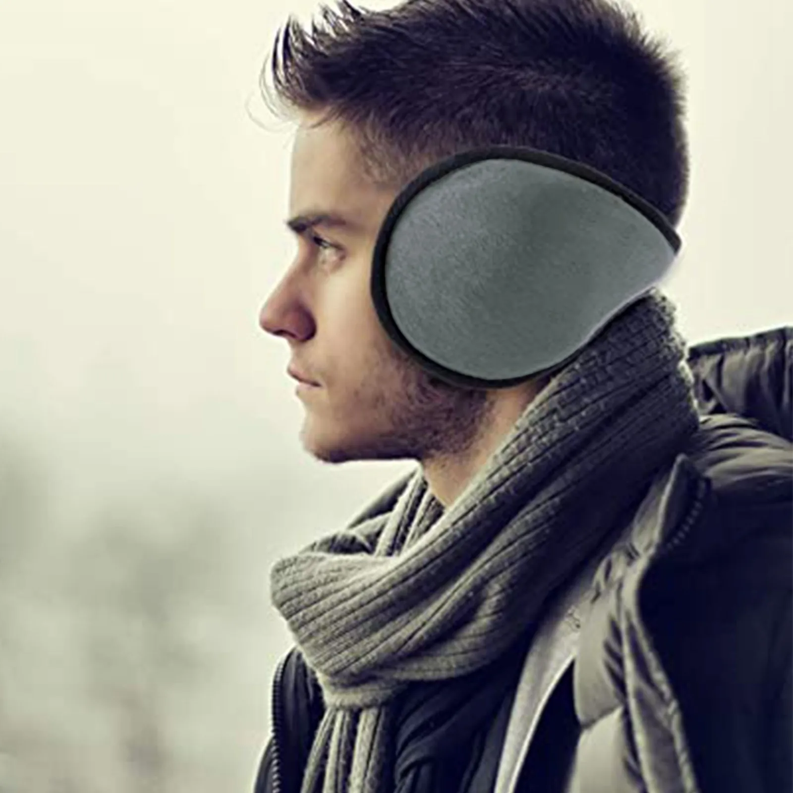 Paraorecchie in inverno per la stagione fredda Paraorecchie da esterno Donna Uomo Moda Paraorecchie solido Protezione dal freddo per esterni Copri orecchie caldo Acceessi