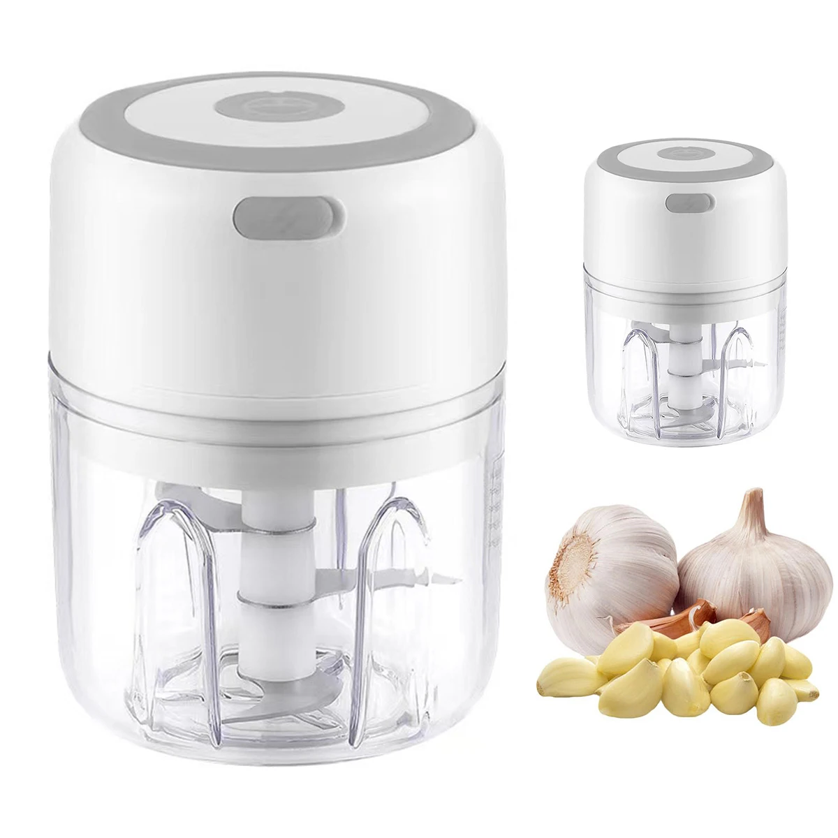 Mini Wireless Electric Garlic Masher 250ML USB Charging Portable Vegetable Chopper Household Garlic Making Machine