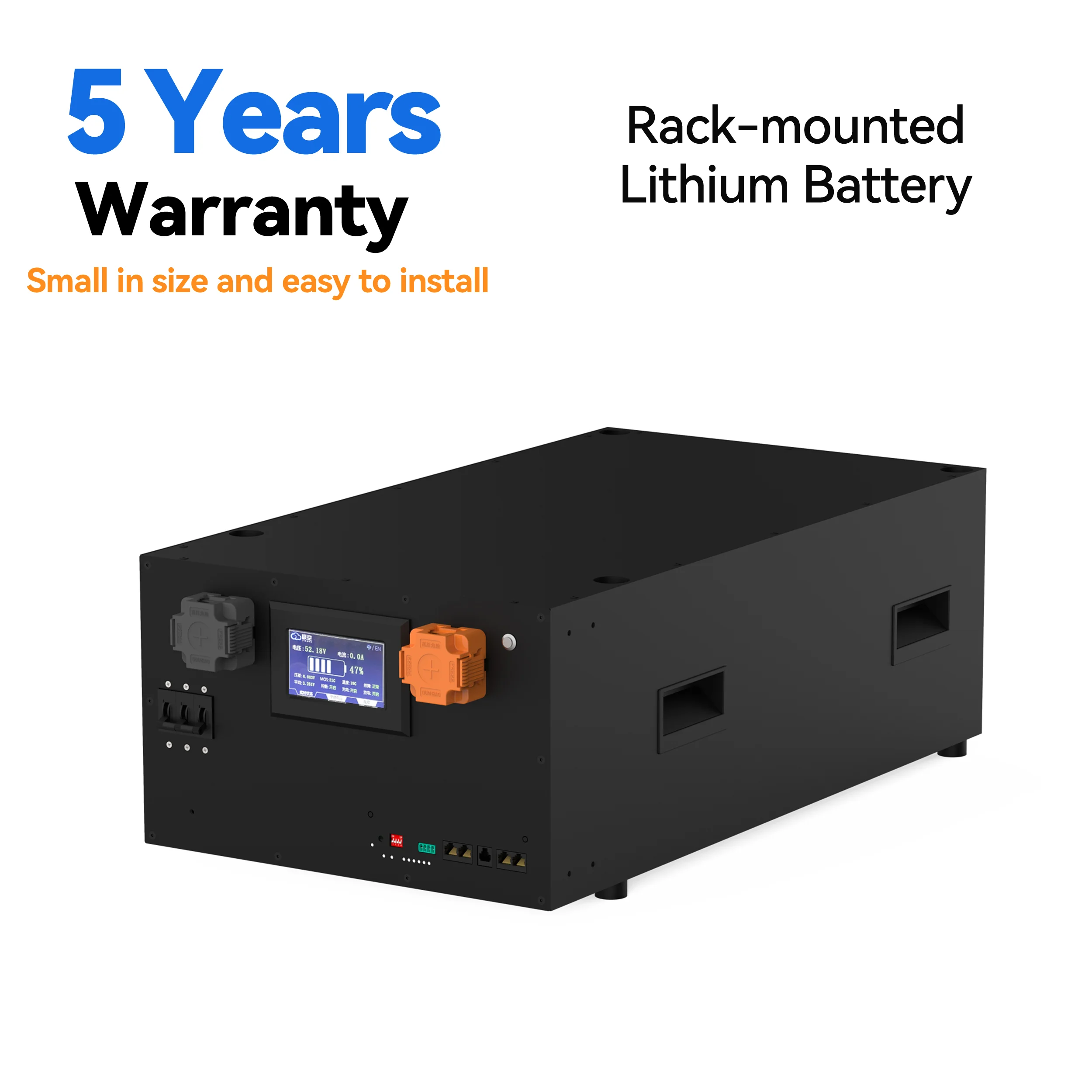 بطارية ليثيوم أيون البطارية الشمسية تخزين الطاقة 51.2 فولت 280 أمبير بطارية LiFePO4 الشمسية المثبتة على الرف