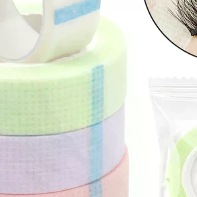 4.5M/Roll Eyelash Extension Lint Breathable Non-woven Cloth Adhesive Tape Medical Paper Tape For False Lashes Patch Makeup Tools