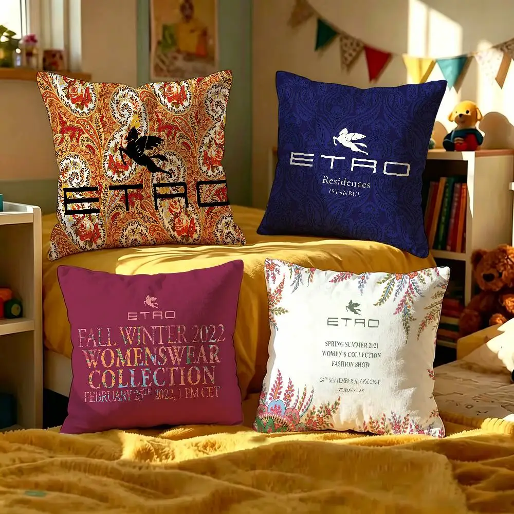 Brand E-Etro Fashion Luxury Pillow Anime Pillow Sofa Bed Head Pillow Cover Cushion Cover 45x45 cm Fashion