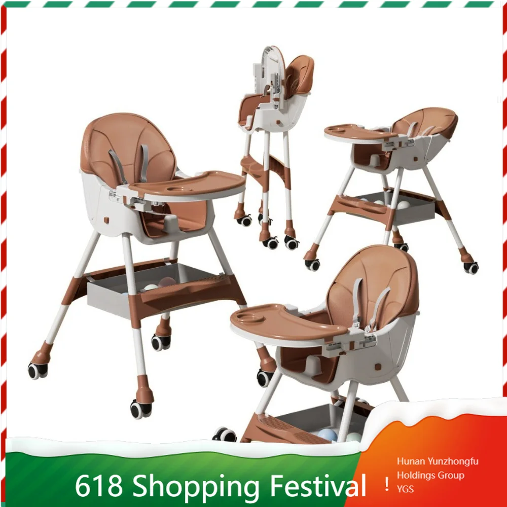 

Lightweight Foldable High Chair Multifunction Eating Seat For Home And Travel