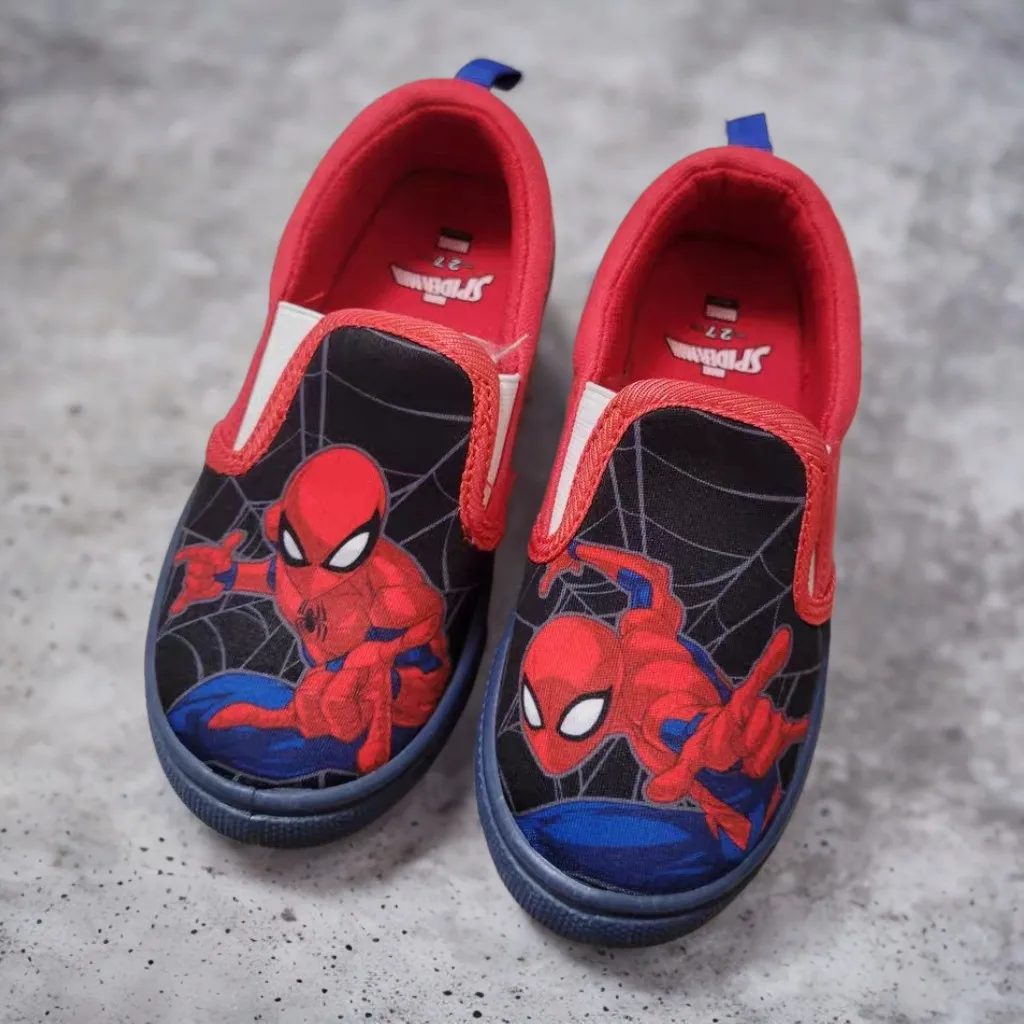 

Kids'Casual Shoes Sneakers Cartoon Cotton Summer Shoes For Boys Anti-slip Soft Bottom Breathable Slip-on Red Shoes Size 27-32