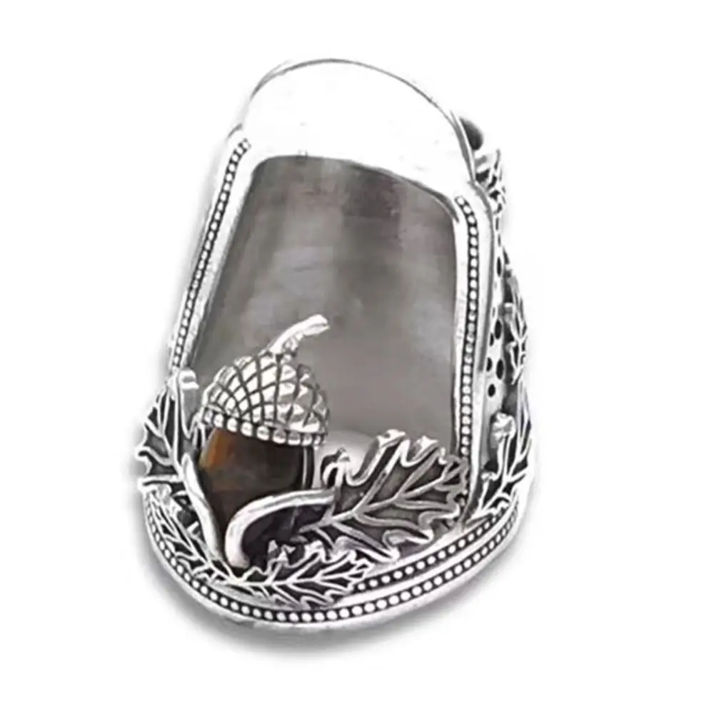 Metal Open Nail Acorn Thimble DIY Craft Durable Open Nail Acorn Protector Adjustable Hand Sewing Quilting