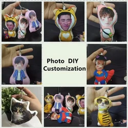 Personalized Photo DIY Custom Pendant With Photo And Face Pillow, Cushion Pendant With Pet Logo, Custom Gift Pendant Lover Hogar
