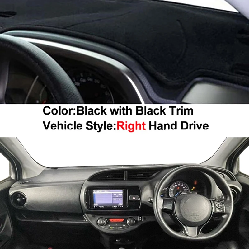 

Car Auto Inner Dashboard Cover for Toyota Vitz 2018 - 2020 Center Console Protector Carpet Dashmat Sun-shade Accessories