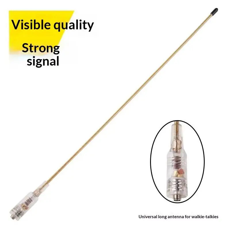 ABBREE AR-771 High Gain Radio Antenna SMA Female Transparent Antenna for Ham Radio Outdoor Daily Communication Use