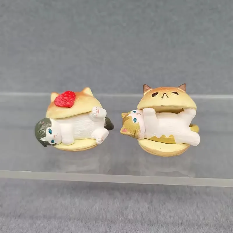 Burger Cat Blind Box Cats Action Figure Toy Model Decoration Ornaments Birthday Gifts