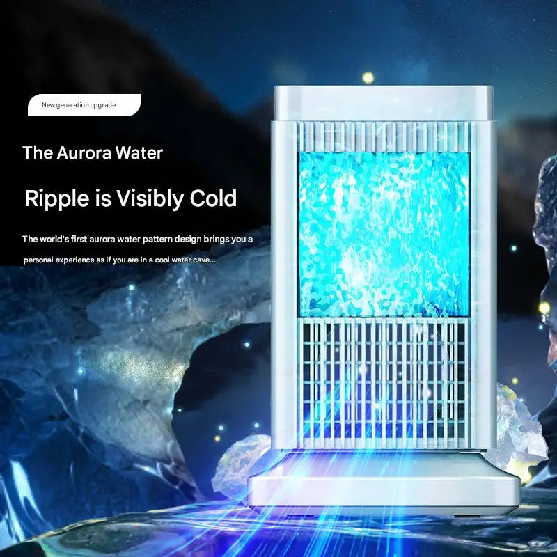 Portable Mini Air Conditioner Desktop Air Cooler with Mist Cooling Fan Household Semiconductor Refrigeration for Home