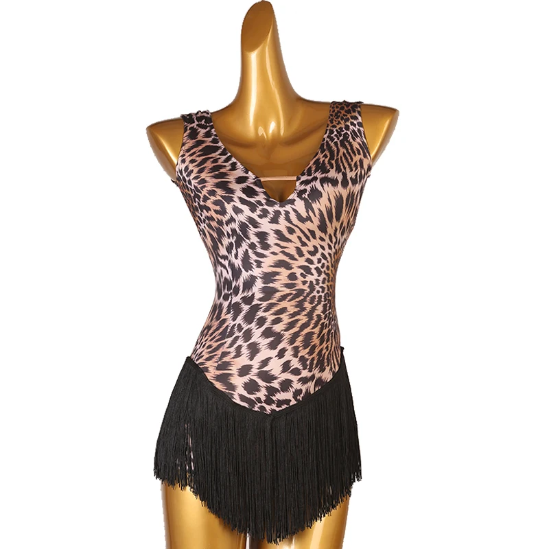 

Figure Skating Dress Women girl Ice Skating Dress Gymnastics Costume custom leopard B226