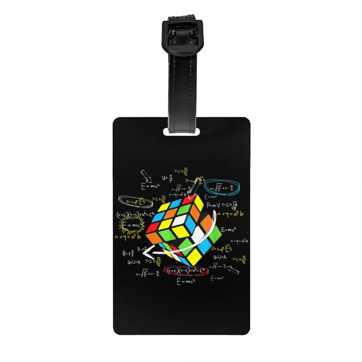 Math Rubik Rubix Cube Caps, Étiquettes à bagages pour valise de voyage, Couverture de confidentialité, Étiquette d'identification