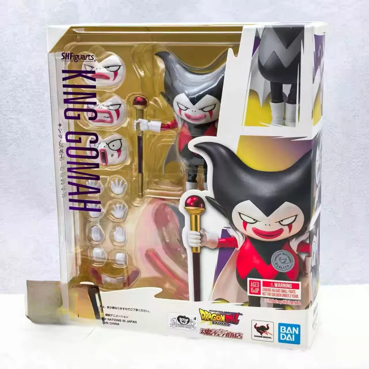 

Оригинальные Bandai Dragon Ball Z S.H.Figuarts SHF SS King Gomah Daima, аниме-фигурки, коллекционные украшения, фигурки, игрушки 7,5 см