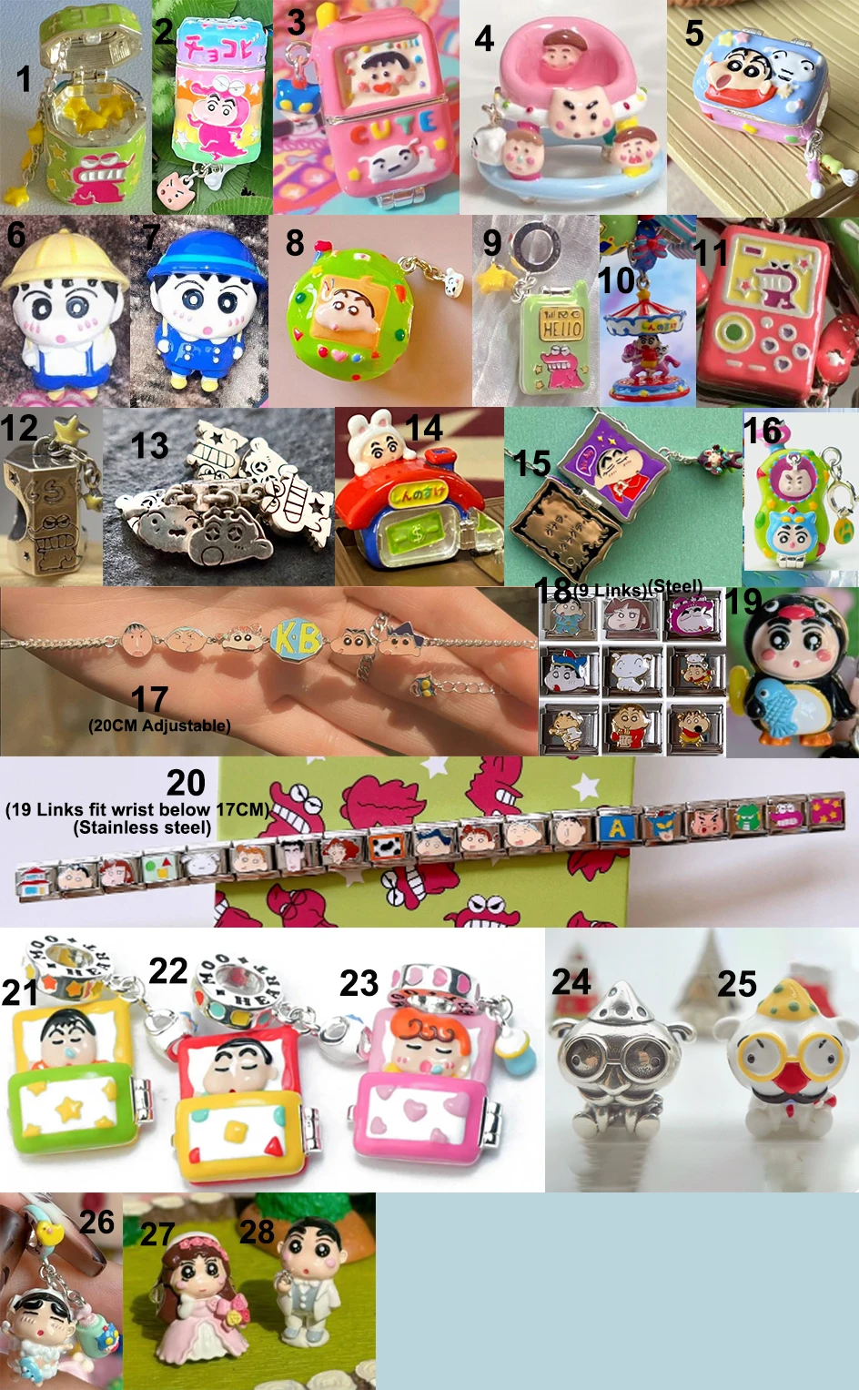

925 Sterling Silver Cartoon TV Show Series Charm Beads For Bracelet Bangle Charms