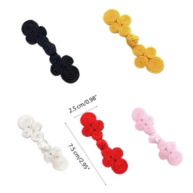 652F Cheongsam Buttons Knots Closure Sewing Fasteners for Cheongsam Han Suit