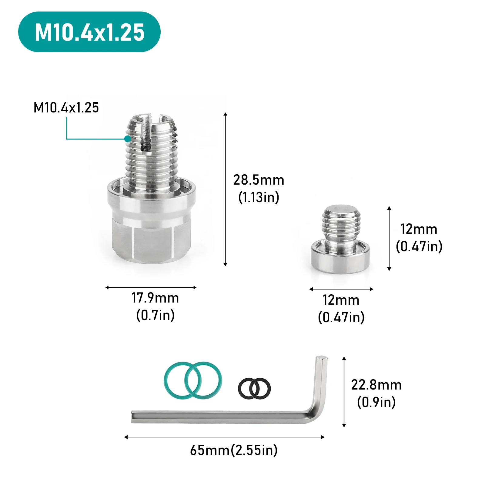 Bouchon De Vidange Huile Autotaraudeur Kit Réparation Filetage Acier Inoxydable Avec Joints