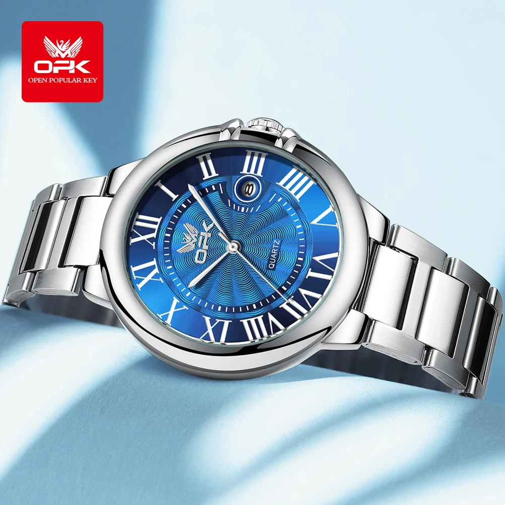 OPK 6039 Women's Watches Deep Waterproof Calendar Ladies Hand Clock