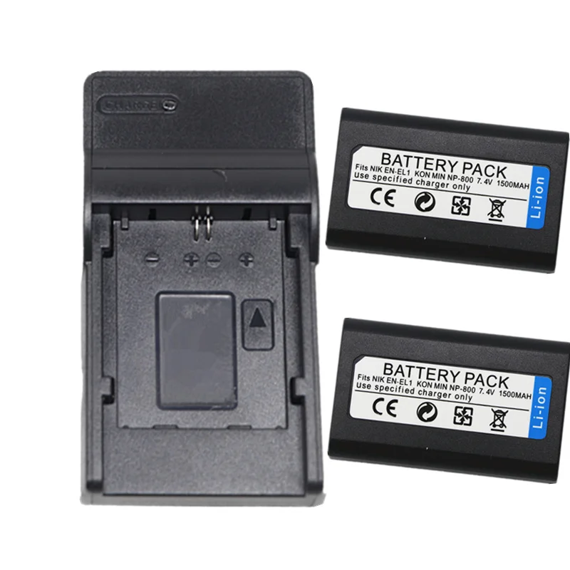 NP-800 Camera Battery or USB Charger For Konica Minolta BC-900 DG-5W DIGITAL Dimage A200  Nikon EN-EL1