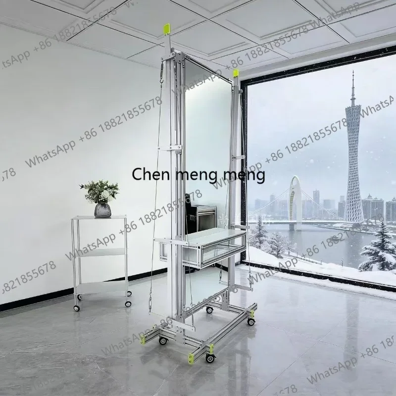F150Barber shop double-sided floor mirror hair salon special hair salon mirror table hair cutting modern