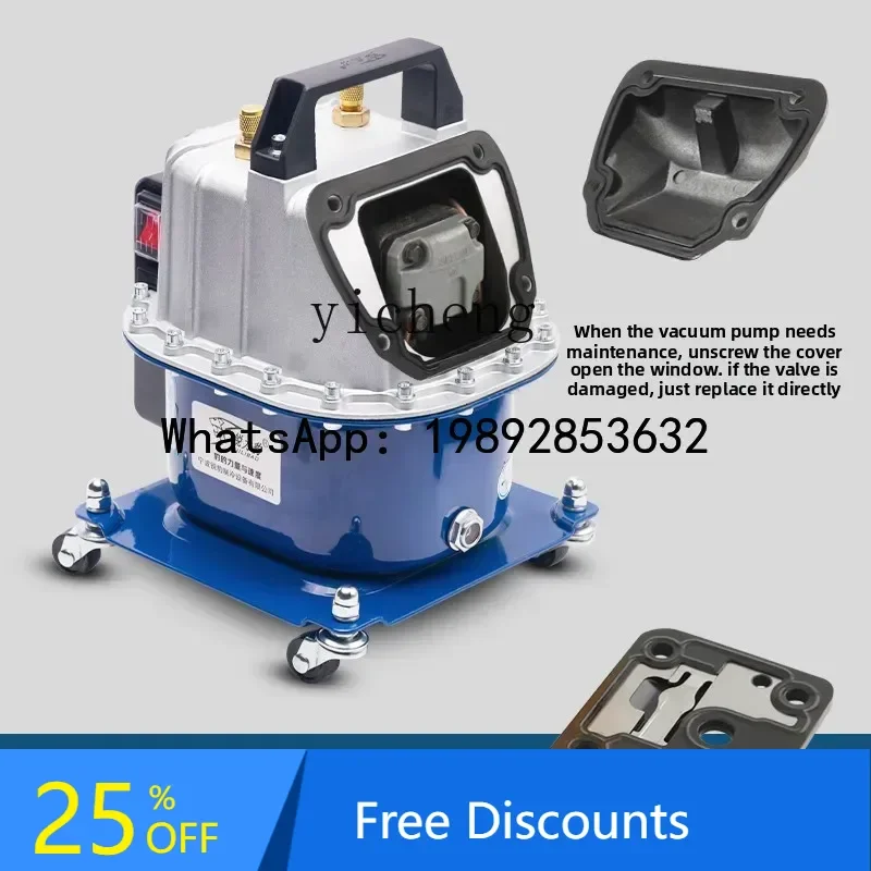 A1 Automotive Air Conditioning Pump Vacuum Pump Refrigerator Repair Tool Tire Inflation Refrigerant Flushing Dual-purpose