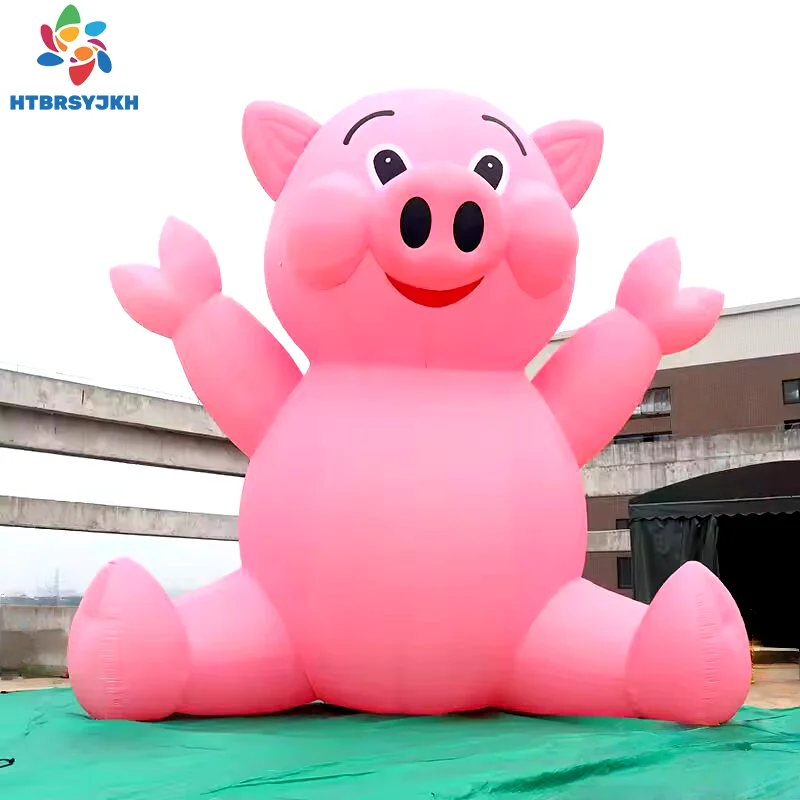 

4m and 6m large inflatable objects, pink inflatable pig, comic advertisement model