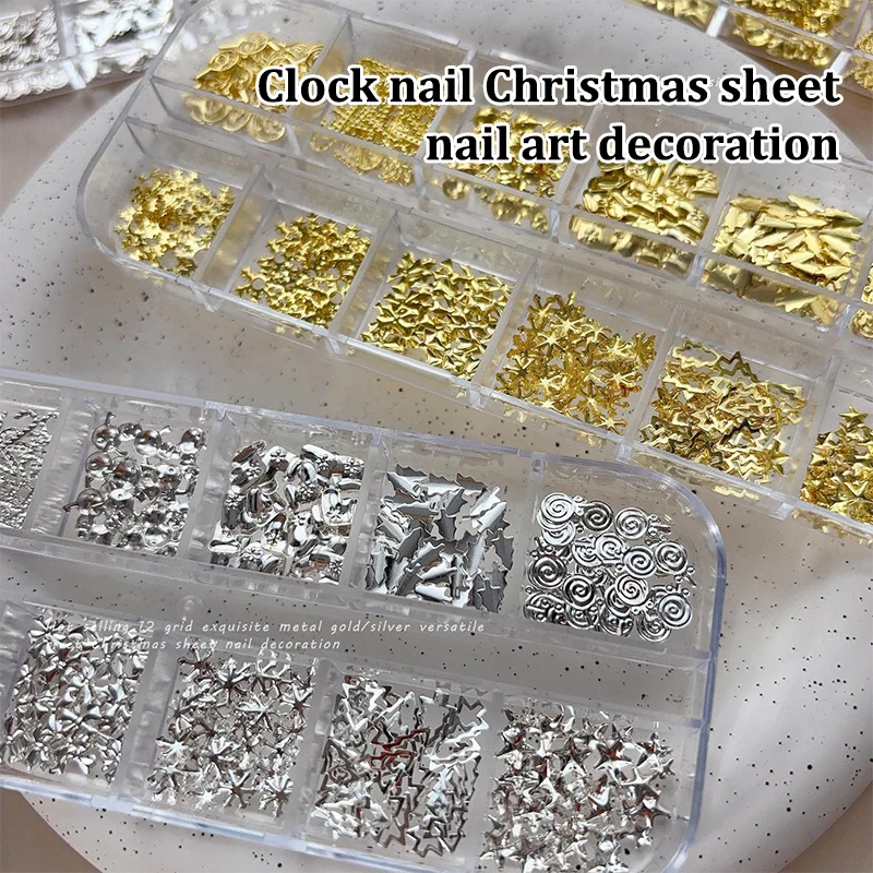 ロリポップギアスターゴールドシルバーネイルアートスパンコール - Nail Art Xmas Tree のレビューと価格