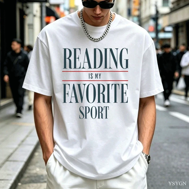 Vintage Reading T Shirt Bookish Book Reader Teacher Bookworm Librarian Booklover Sport Vintage Washed Stylish Versatile Homme