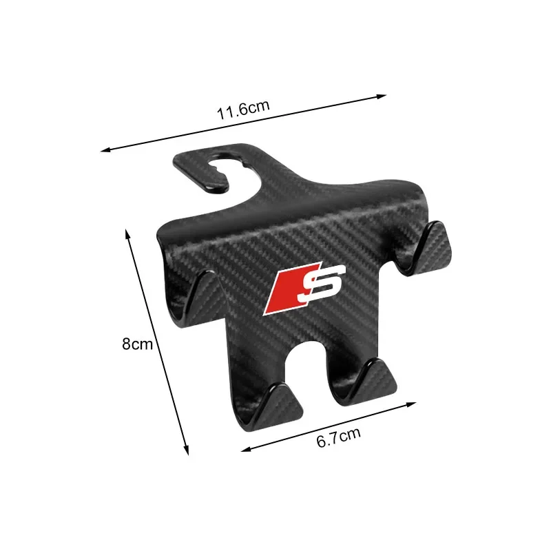  1/2 قطعة سيارة مسند الرأس بالمقعد هوك السيارات المقعد الخلفي المنظم اكسسوارات لأودي sline A3 A4 A5 A6 S7 A8 S3 S4 S5 S6 S7 S8 Q3 Q5 Q7 #3