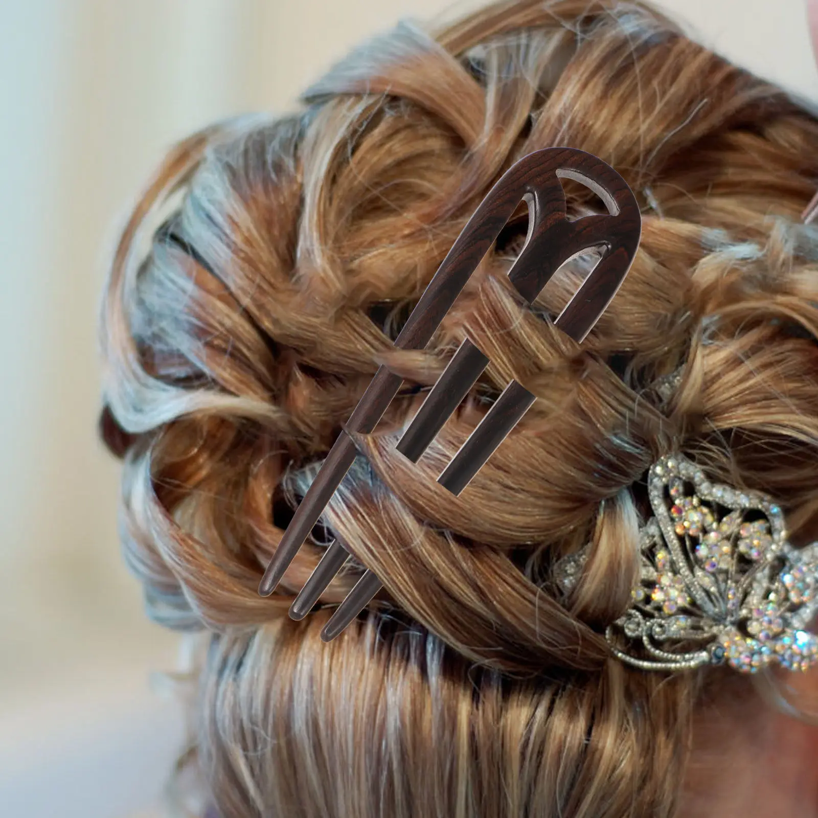 

1 шт. черная заколка для волос из эбенового дерева в ретро-китайском стиле, традиционный аксессуар для волос, изящная ручная работа, простая и элегантная женская заколка