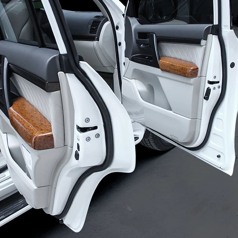 For Toyota Land Cruiser 200 LC200 FJ200 2008-2021 2020 Interior upgraded Accessories Car Door Armrest Peach Wood Protective Lid