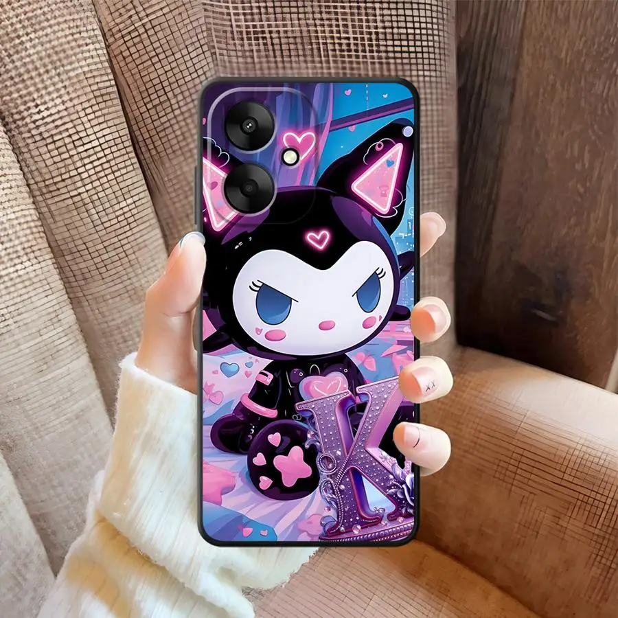 مرحبا كيتي كورومي أنيمي لينة عودة غطاء الهاتف الحال بالنسبة Xiaomi Redmi K40 K50 الألعاب K60 A5 A1 A2 زائد 9T 10 12 9A 9C 12C 13C #4
