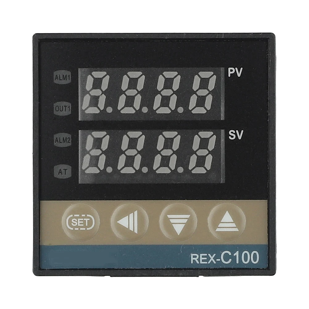 Intelligent Digital Temperature Controller REX-C100FK02-V*DN PID Smart Temperature Controller For SSR Output Thermostat 0-400℃