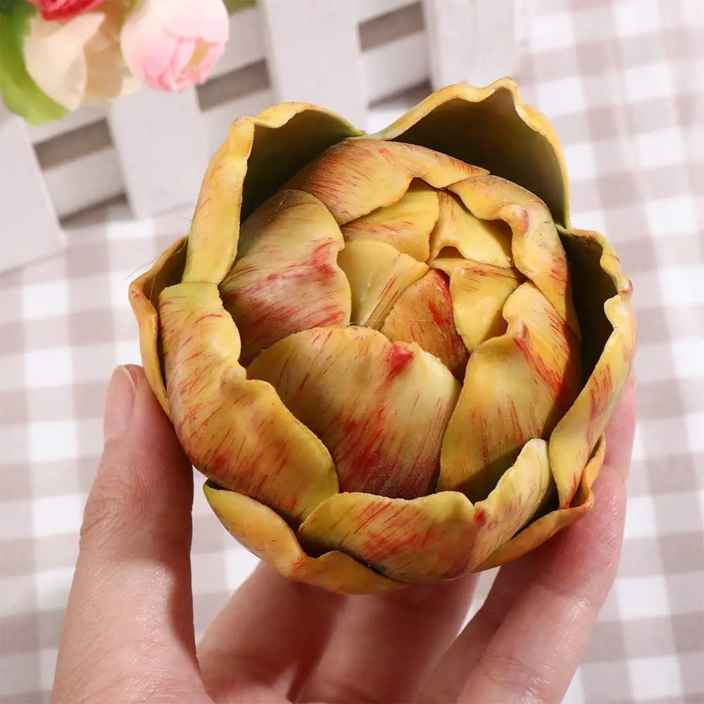 Large Artificial Artichoke Fake Vegetables and Fruits for Kitchen Decorations