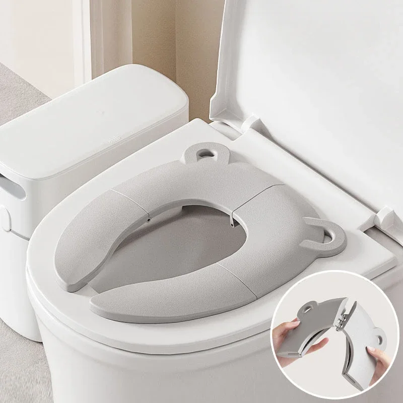 Asiento orinal plegable cómodo de viaje para bebé con dibujos - imagen 5
