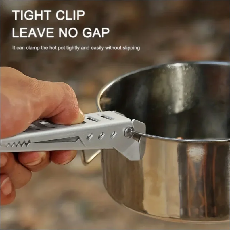 Aluminum Alloy Outdoor Camping Pot Handle Clip Tableware Anti Scald Pot Gripper Holder Clamp Picnic and Home Kitchen Tools image 4