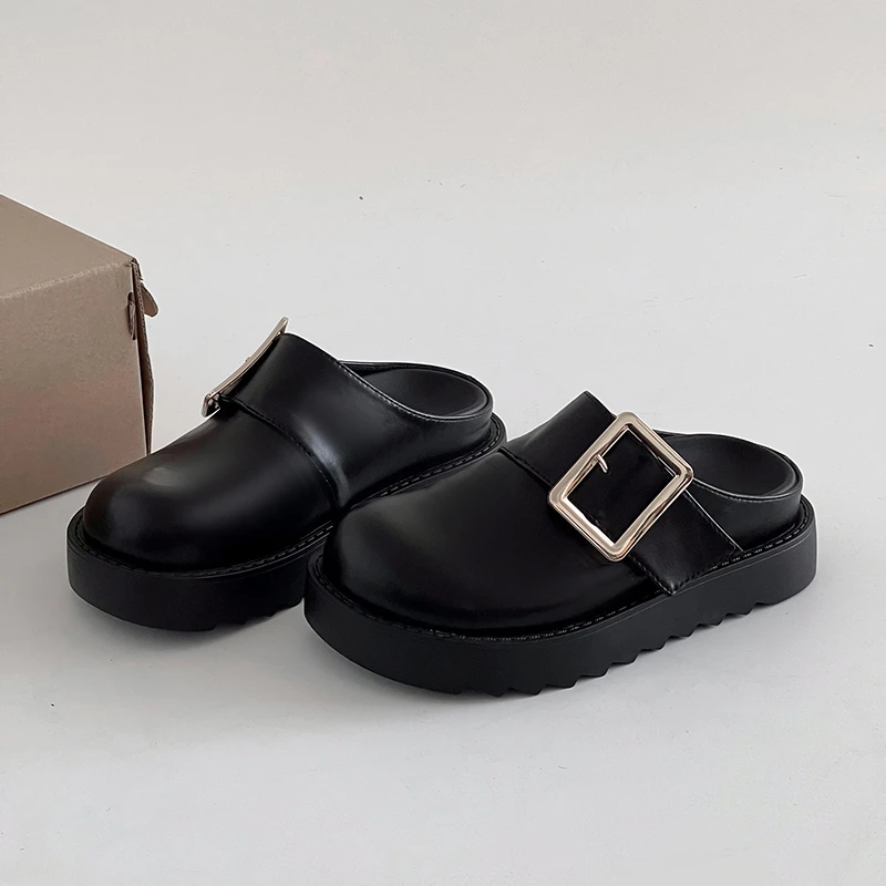 

Женские полутапочки Baotou на платформе, верхняя одежда Lazy Cool Drag