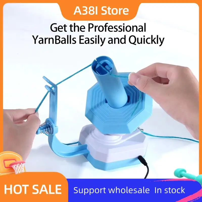 

A38I Electric Yarn Ball Winder Yarn Dispenser Yarn Roller Yarn Cake Winder Yarn Spooler For Crocheters Knitters Crocheting