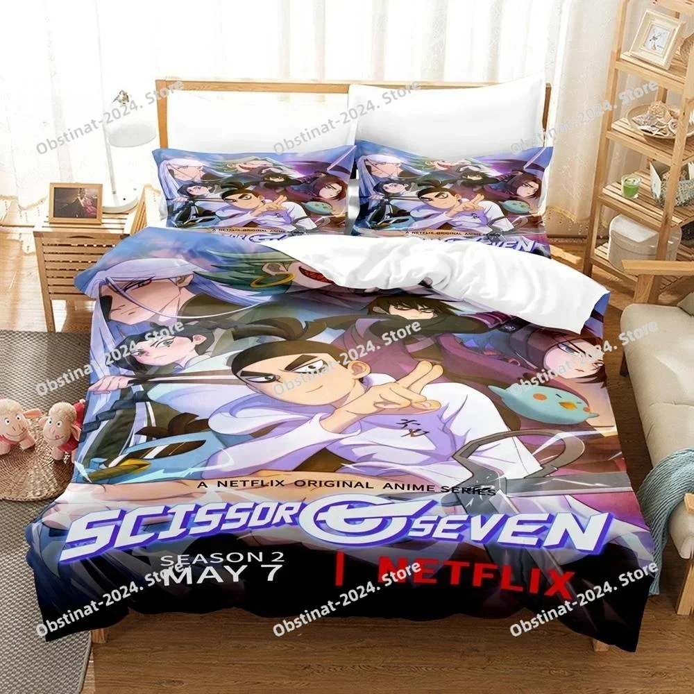 

3D Print Anime Scissor Seve Bedding Set Single Twin Full Queen King Size Bed Set Adult Kid Bedroom Duvetcover Sets Home Textiles