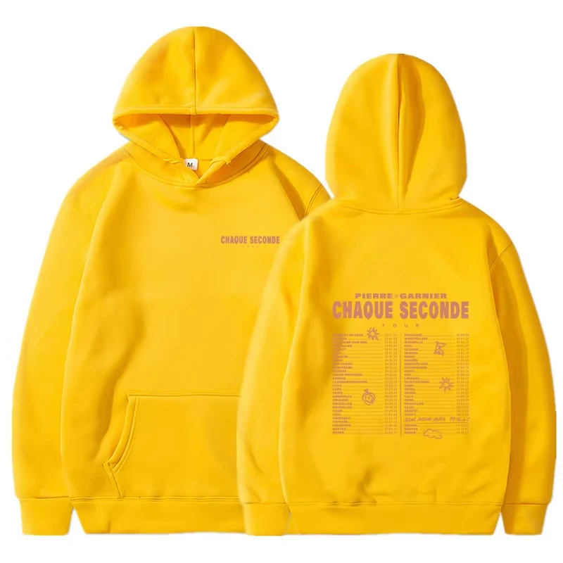 

2025 New Vintage Trend Locomotive Style Pierre Garnier Hoodie Men's Fashion Printed Long Sleeve Sweatshirt Women's Casual Hoodie