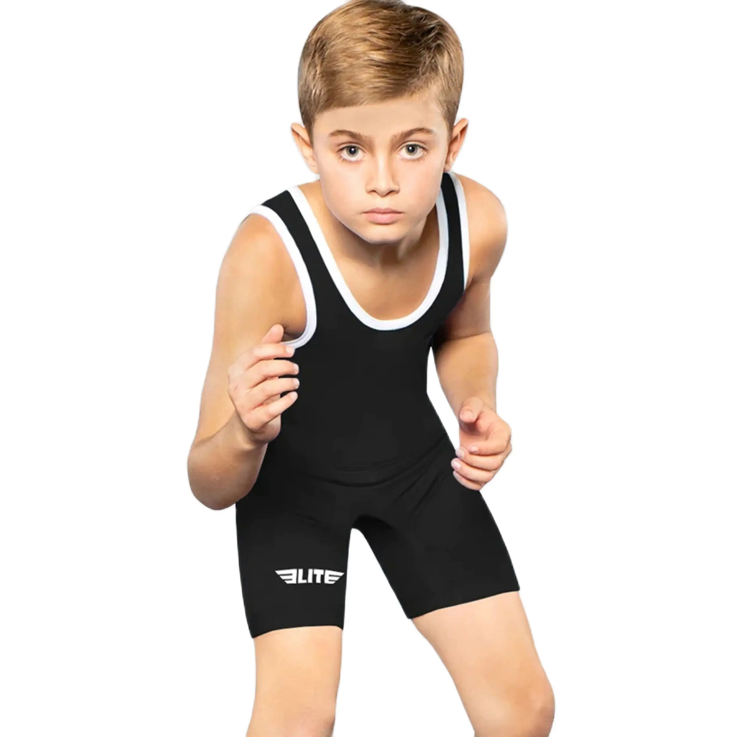 Kids Wrestler Tights One-Piece Wrestling Singlet Race Clothing Gym Outfit Rowing Suit Weight Lifting Tights Childrens Wrestling