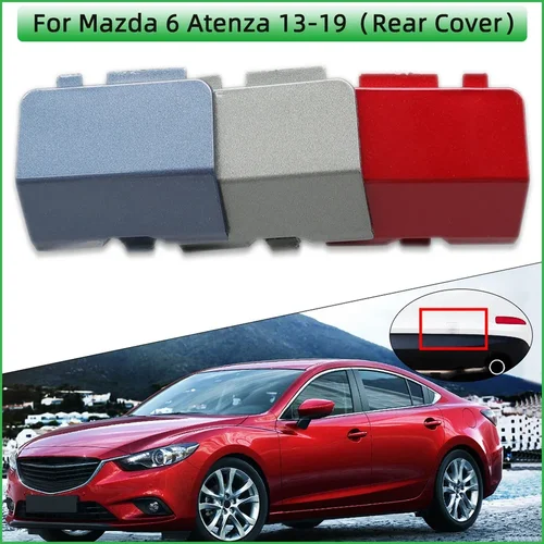 Tapa de cubierta de ojo de gancho de remolque de parachoques trasero para Mazda 6 Atenza Sedan 2013 2014 2015 2016 2017 2018 2019 tapa de remolque de transporte