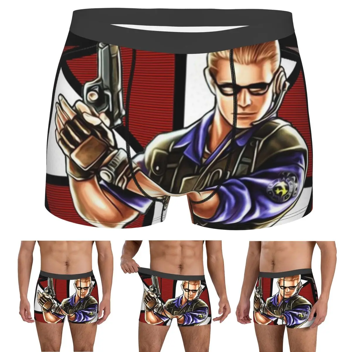 

Boxer Underpants Shorts Albert Wesker Panties Male Comfortable Underwear for Homme Man Boyfriend Gift