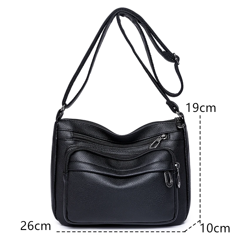 Luxury Leather Handbags New Women Messenger Bags Designer  High Quality Crossbody Shoulder Bag Female Sac A MainBolsa Feminina