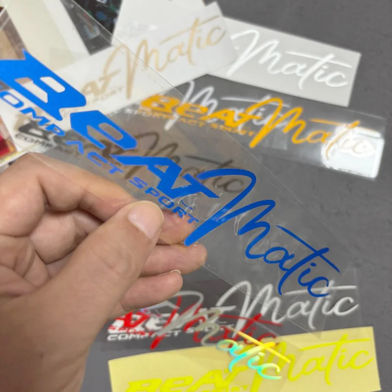 مناسبة ل BEAT 50 110 ملصقات الزخرفية الشارات عاكسة دراجة نارية الملحقات الزجاج الأمامي فيلم جسم السيارة مقاوم للماء