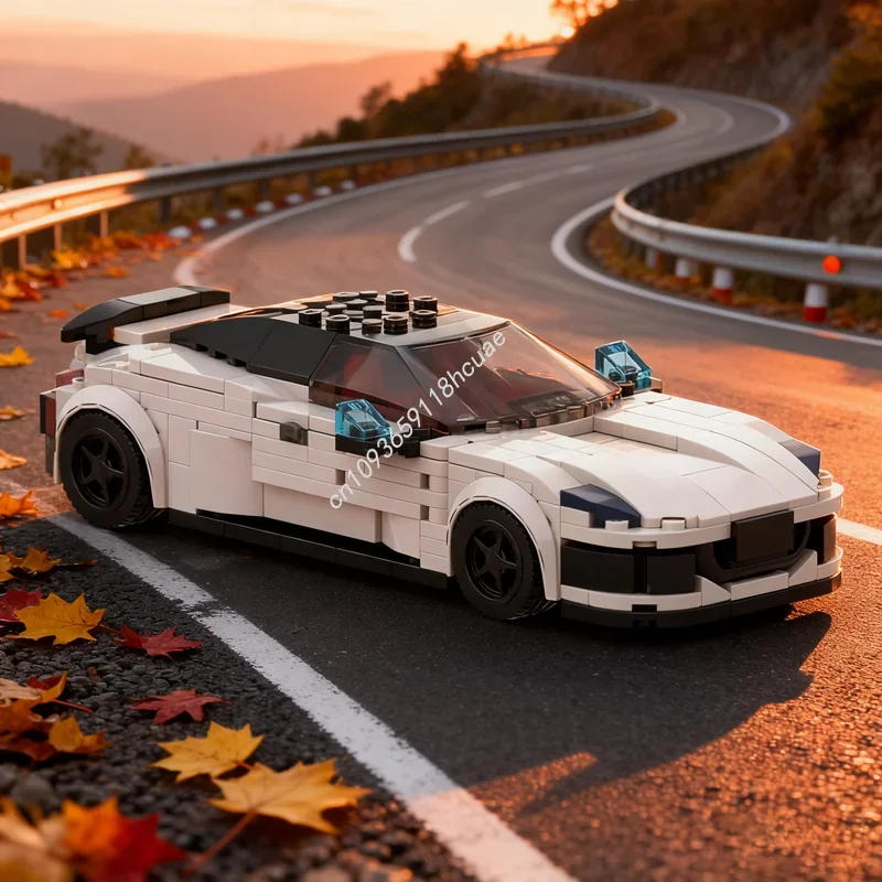 

332 детали MOC MASERATI GranTurismo White City Champions, конструктор, развивающая игрушка, идея для творчества, рождественский подарок для детей