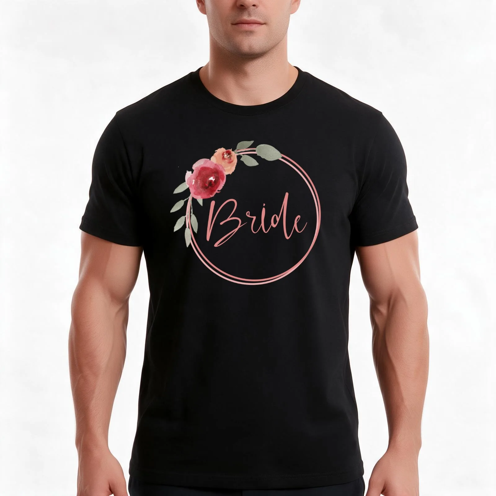 Bride T-Shirt, Summer Casual Cotton Tee, Oversized Streetwear Tops, Vintage Graphic Print, Loose Fit Short Sleeve, 100% Cotton