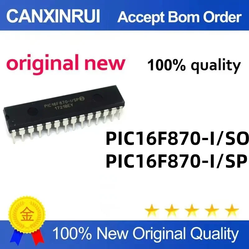 

PIC16F870 PIC16F870-I/SO SOP28 PIC16F870-I/SP DIP28 imported chips