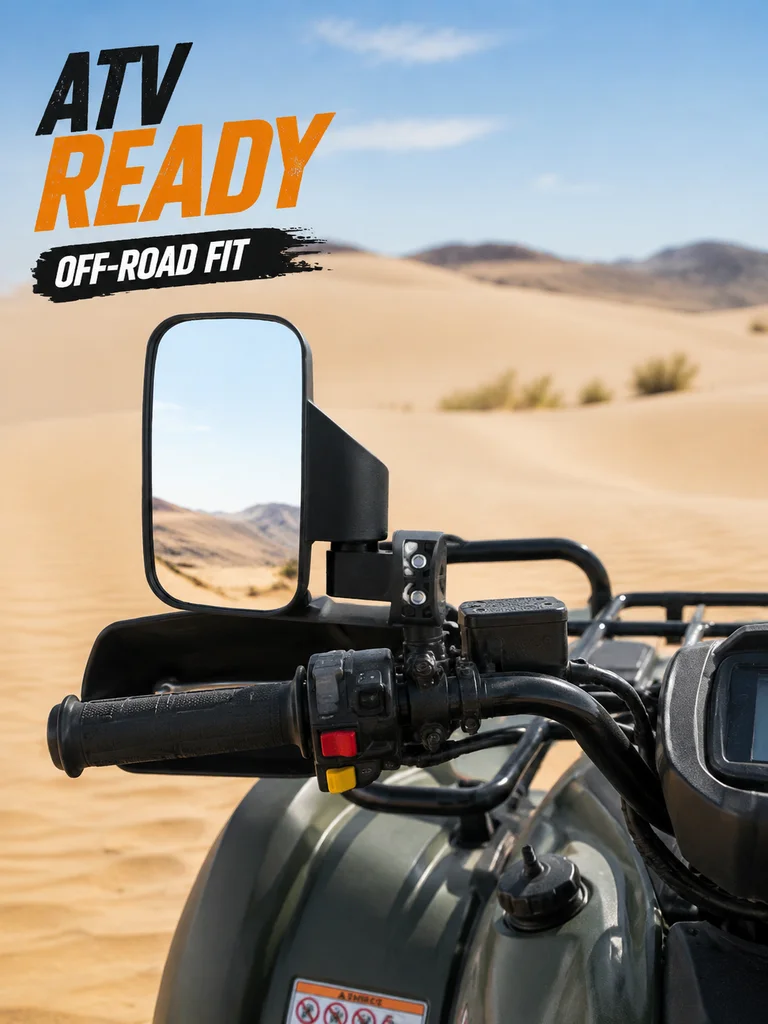 UTV Side Rear View Mirror 1.75